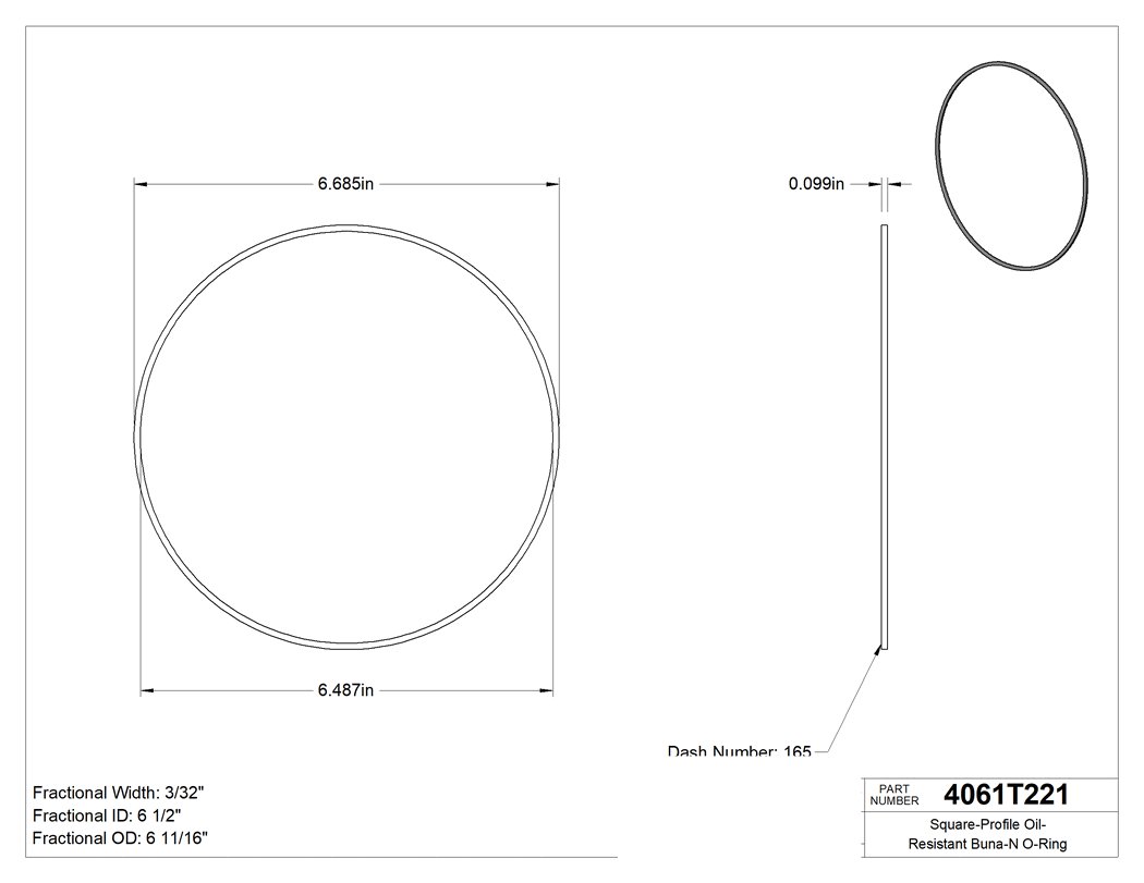 Technical drawing - 4061T221